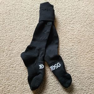 Black Softball/Soccer Athletic Socks